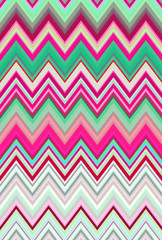 Disco dance party. Chevron zigzag pattern abstract art background trends