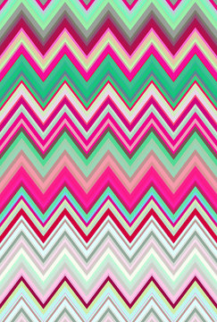 Disco dance party. Chevron zigzag pattern abstract art background trends