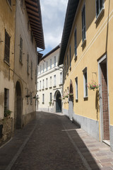 Fototapeta na wymiar Somma Lombardo, Varese, Italy: old street