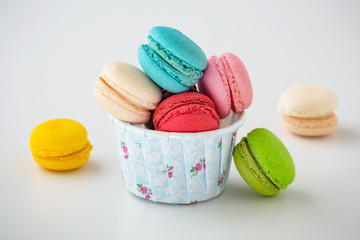Macaroon in paper cup