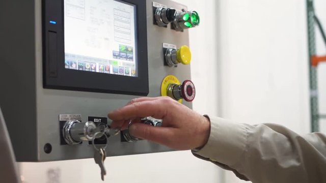 Machinery Control Panel Slo Motion