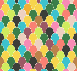 Obraz premium Seamless vector pattern with abstract scale texture