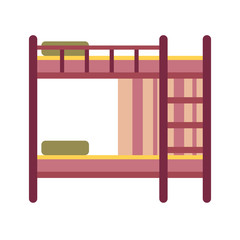Bunk Bed Flat Icon