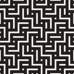 Vector seamless pattern. Modern stylish abstract texture. Repeating geometric tiles..