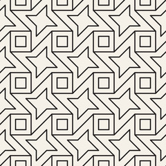 Vector seamless pattern. Modern stylish abstract texture. Repeating geometric tiles..