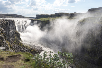 Dettifoss waterfall near myvatn iceland