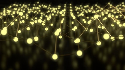 Abstract network of backgorund, 3d rendering