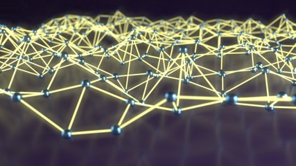 Abstract network of backgorund, 3d rendering