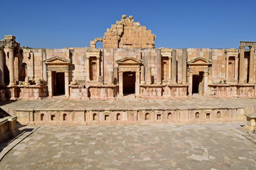 Roman Ruins of Jerash , Ancient Roman city of Gerasa of Antiquity , modern Jerash, Jordan