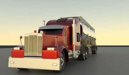 truck 3d render.