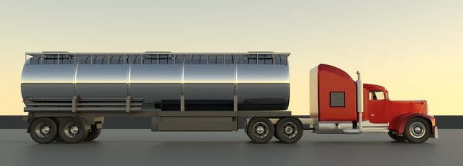 truck 3d render.
