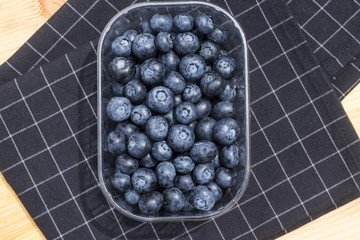 Blueberries on the table.