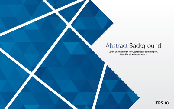 geometric backgrounc with blue polygons vector