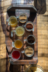 tea in an typical balinesian plantation for coffe tea and cocoa in bali indonesia