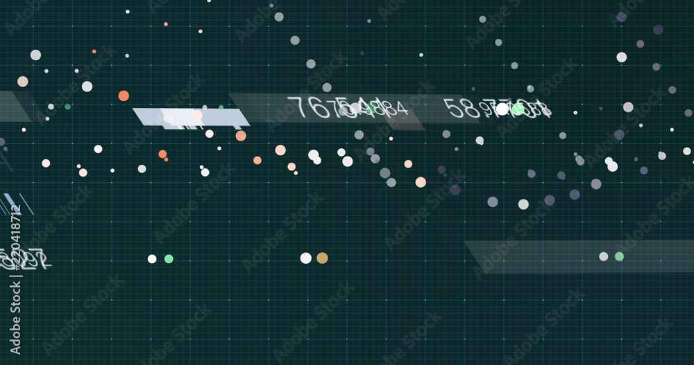 Wall mural abstract digital data background, 3d rendering