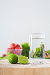 Fototapeta premium Water on glass