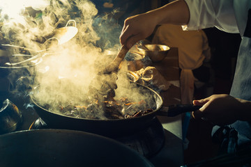 Dramatic with cooking