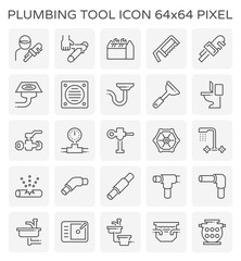 plumber plumbing icon