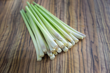 Lemongrass on wood