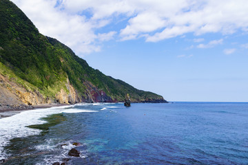 Obraz premium [東京都] 伊豆大島の筆島（No.1072r）