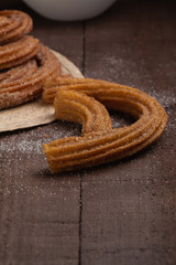 Churros fritos en manteca