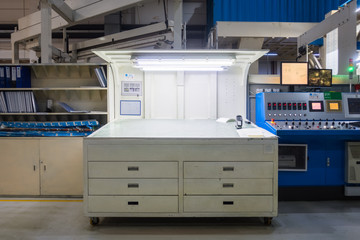 Printing Machine Inspection Booth Color Checking Equipment Nobody Empty