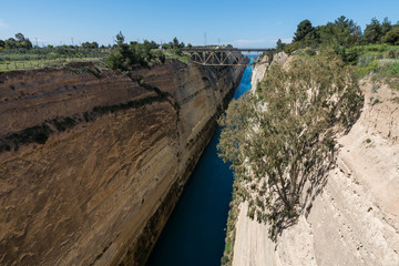 Korinth Bridge in Greece