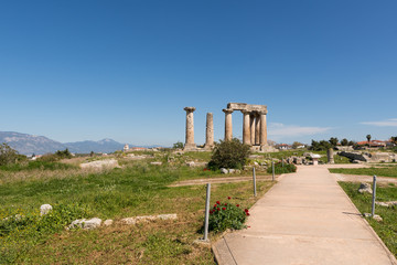 At Ancient Corinth in Greece