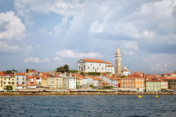 Obraz premium Piran, Slovenia, view from the sea