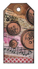 Scrapbook and Art Journal style mixed media Tags created by myself in a collage technique with paper