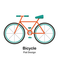 Fototapeta premium Bicycle Flat Illustration