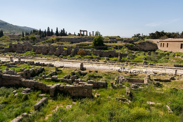 Obraz premium At Ancient Corinth in Greece