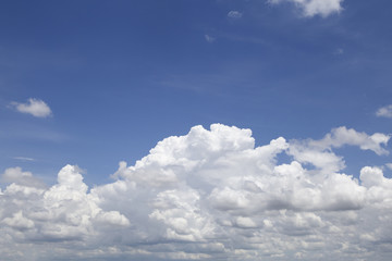 Naklejka na ściany i meble Beautiful blue sky and clouds . Relax concept.