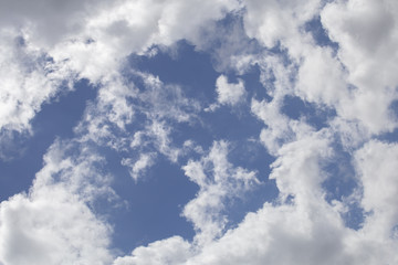 Beautiful blue sky and clouds . Relax concept.