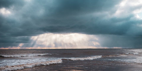 clouds over the ocean