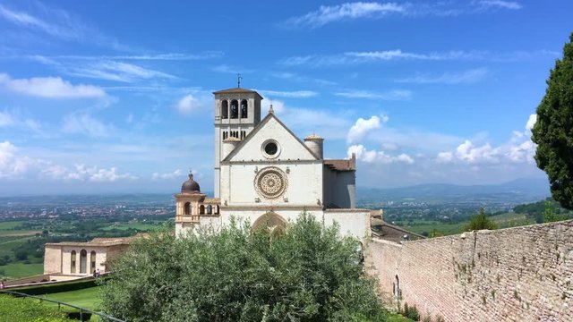 View of Assisi, Italy in springtime