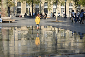Place de la République en été à Paris, France