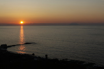 Tropea Stromboli Sonnenuntergang