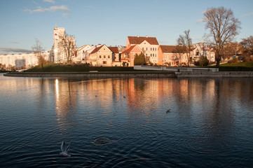 Golden autumn in Minsk, Belarus