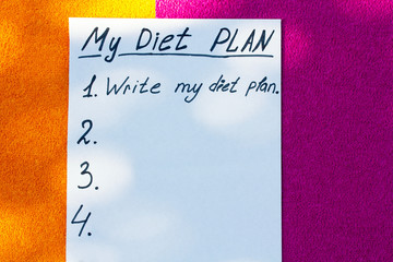 my diet plan