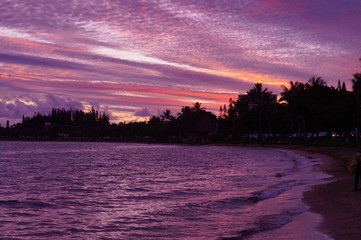 ニューカレドニアの夕焼け