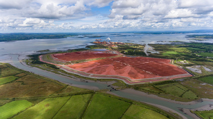 Aughinish Alumina Refinery, Foynes,Ireland - 29th August, 2018: Aerial view of Aughinish Alumina...