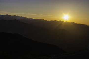 Aurore au mont Vial