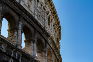 Fototapeta premium Wintertime in Rome with the Colosseum