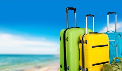 Luggage consisting of large suitcases rucksacks and travel bag