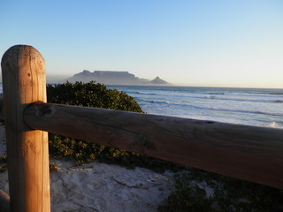 Above the Wooden Fence Table Mountain Sunset