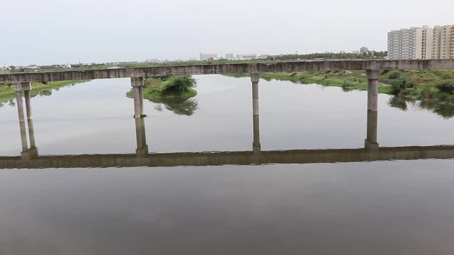 canel bridge right to left view
