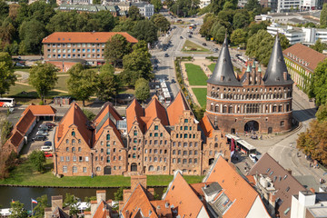 Aerial view of L&uuml;beck