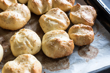Cook homemade bread