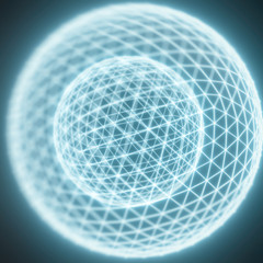 Screen lock on mobile phone 3d illustration